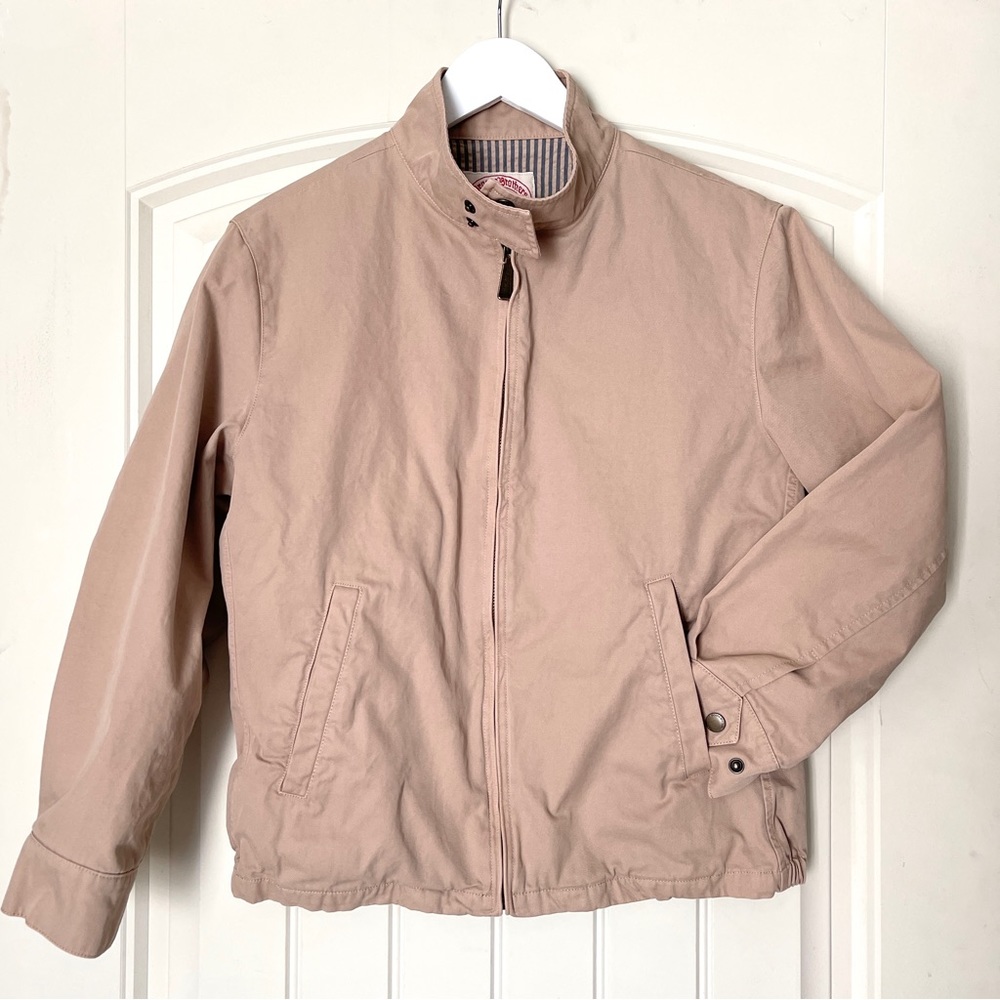 Brooks Brothers Khaki Zip-Up Jacket Women’s Size Small